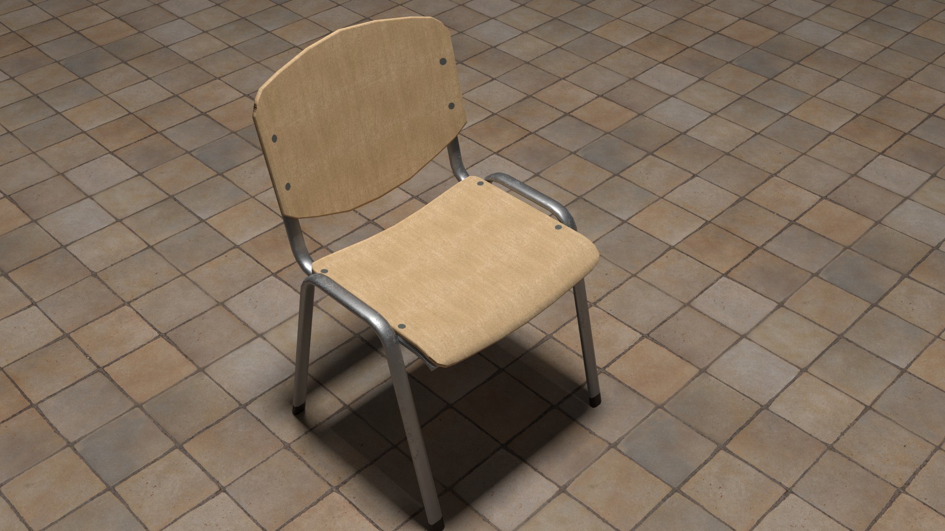 3D Canteen Chair TurboSquid 1688140 - Main Image