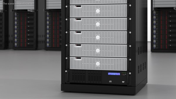 데이터 센터 서버 랙 3D 모델 - TurboSquid 2262265