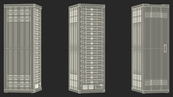 데이터 센터 서버 랙 3D 모델 - TurboSquid 2262265