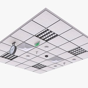 3D Ceiling system Armstrong model