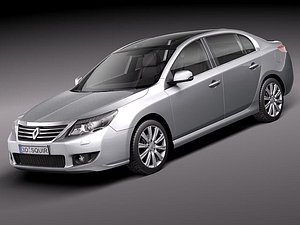 renault latitude 2011 sedan obj