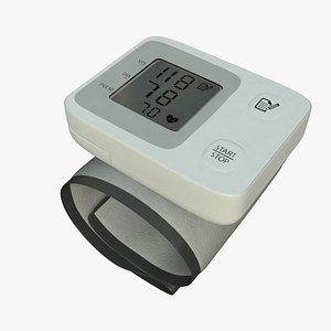3d wrist blood pressure monitor model