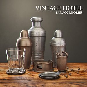 restoration hardware vintage hotel 3d model