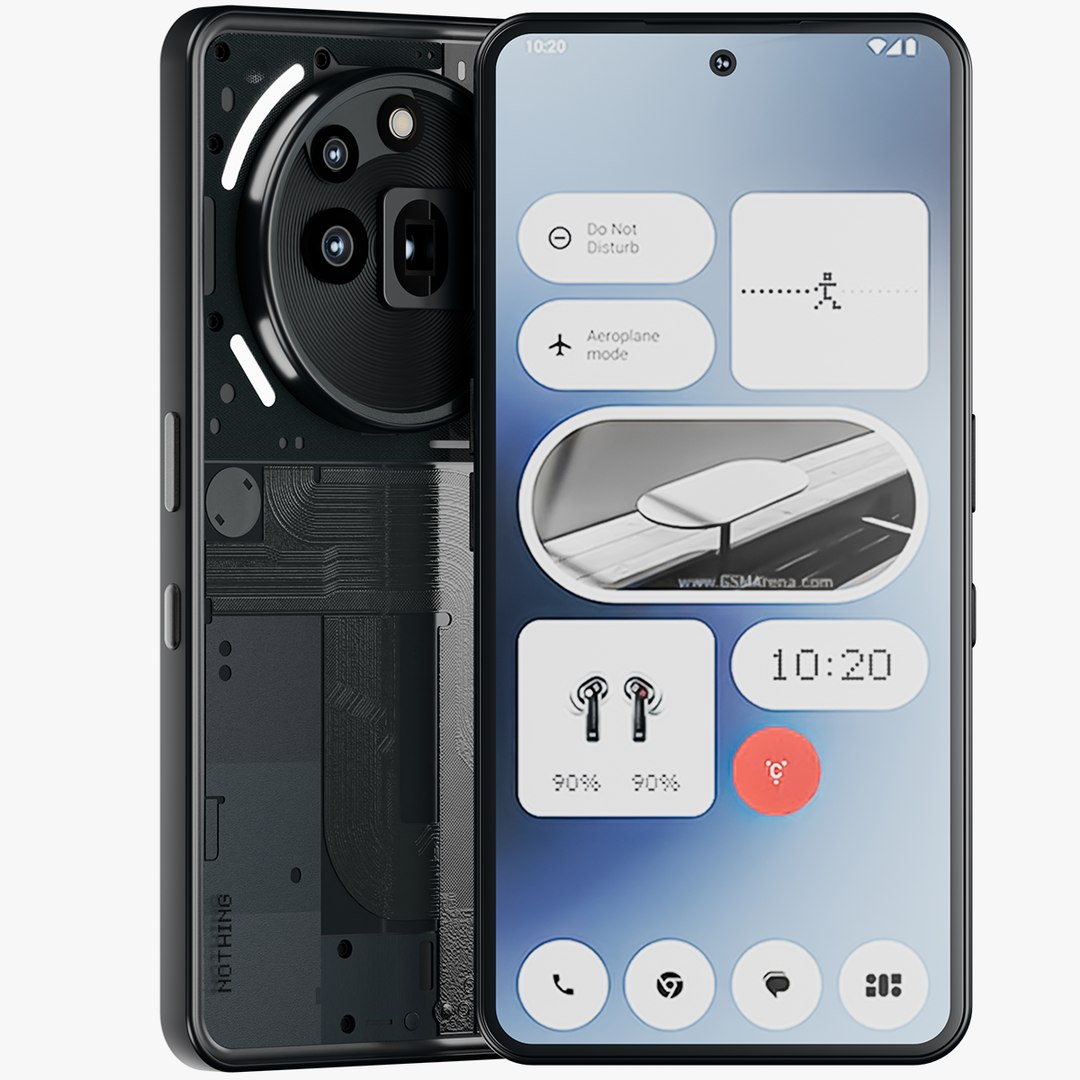 Nothing Phone 3a Pro Black 3D Model - TurboSquid 2371360