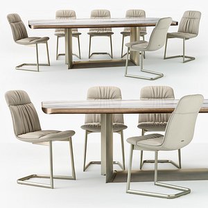 Cattelan Italia Kelly chair Dragon table