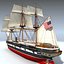 3d sail steam frigate