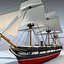 3d sail steam frigate