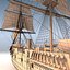 3d sail steam frigate