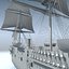 3d sail steam frigate