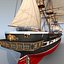 3d sail steam frigate
