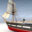 3d sail steam frigate