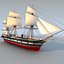 3d sail steam frigate