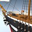 3d sail steam frigate