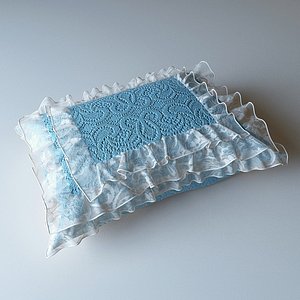 Pillow with lace