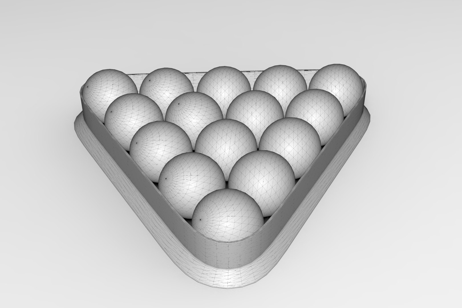 3D Billiard Balls Molded Triangle - TurboSquid 1935017