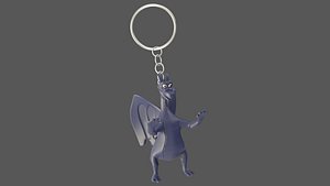 3D Dragon v2 Keychain model