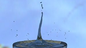 Droplet water splash