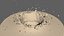 Droplet water splash