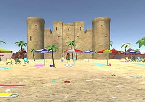 Beach 3D props
