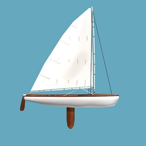 3ds sailboat dinghy