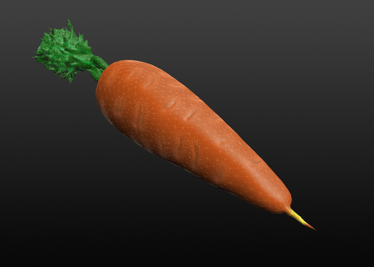 carrot 3d obj