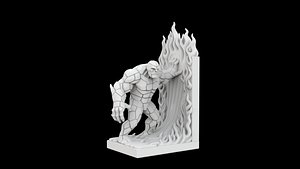 Lava Golem Bookend 3D Print Model 3D model
