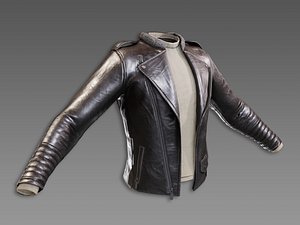 Lowpoly PBR Leather Jacket