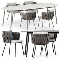 Tosca armchair and Tosca table