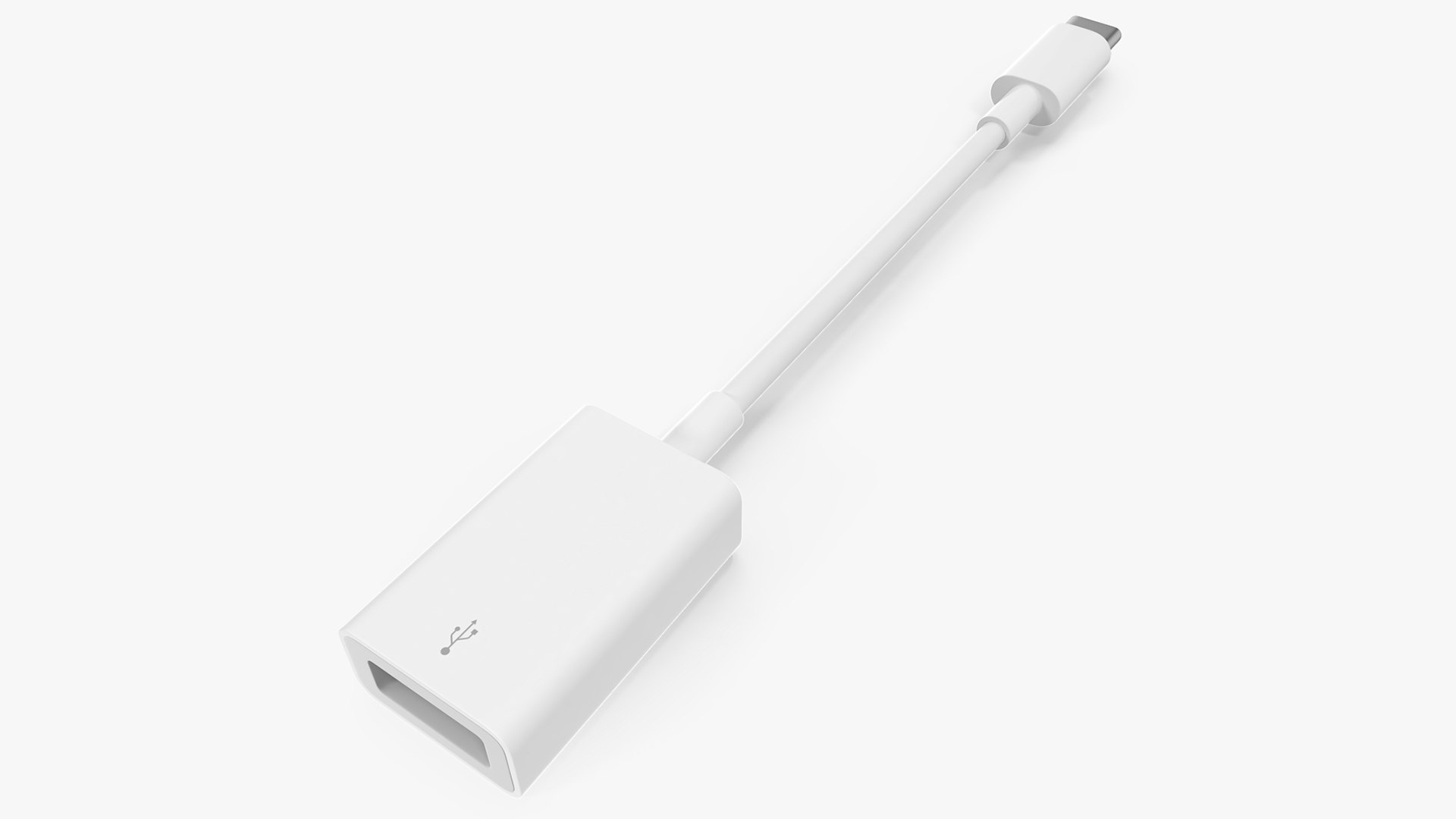 USB Type C to USB Type A Adapter 3D model preview
