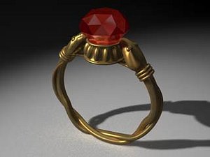 c4d ancient ring