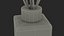 3D model Dark Red Glass Reed Diffuser