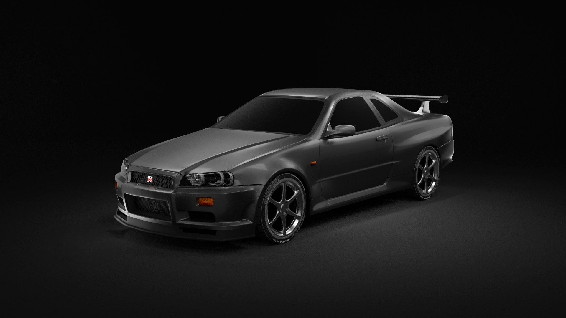 Nissan skyline 3d model