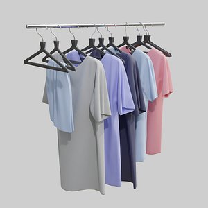 Rack with Clothes