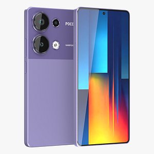 3D POCO M6 Pro Purple model