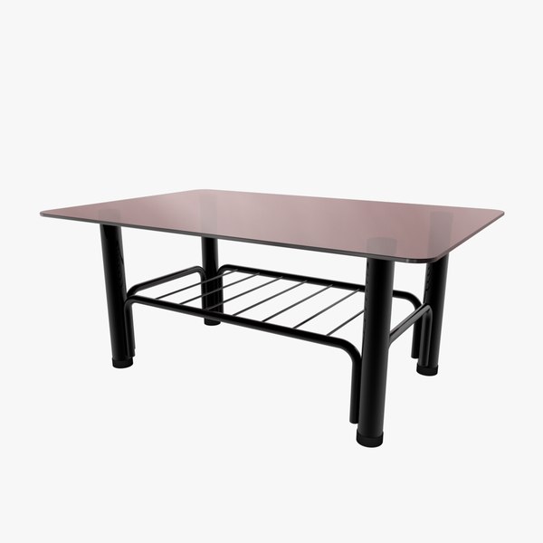 3d simple table glass model