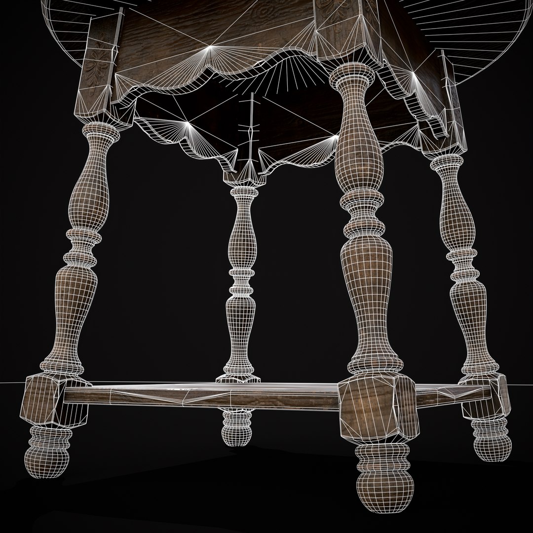 Elegant Round Side Table Model - TurboSquid 2103851