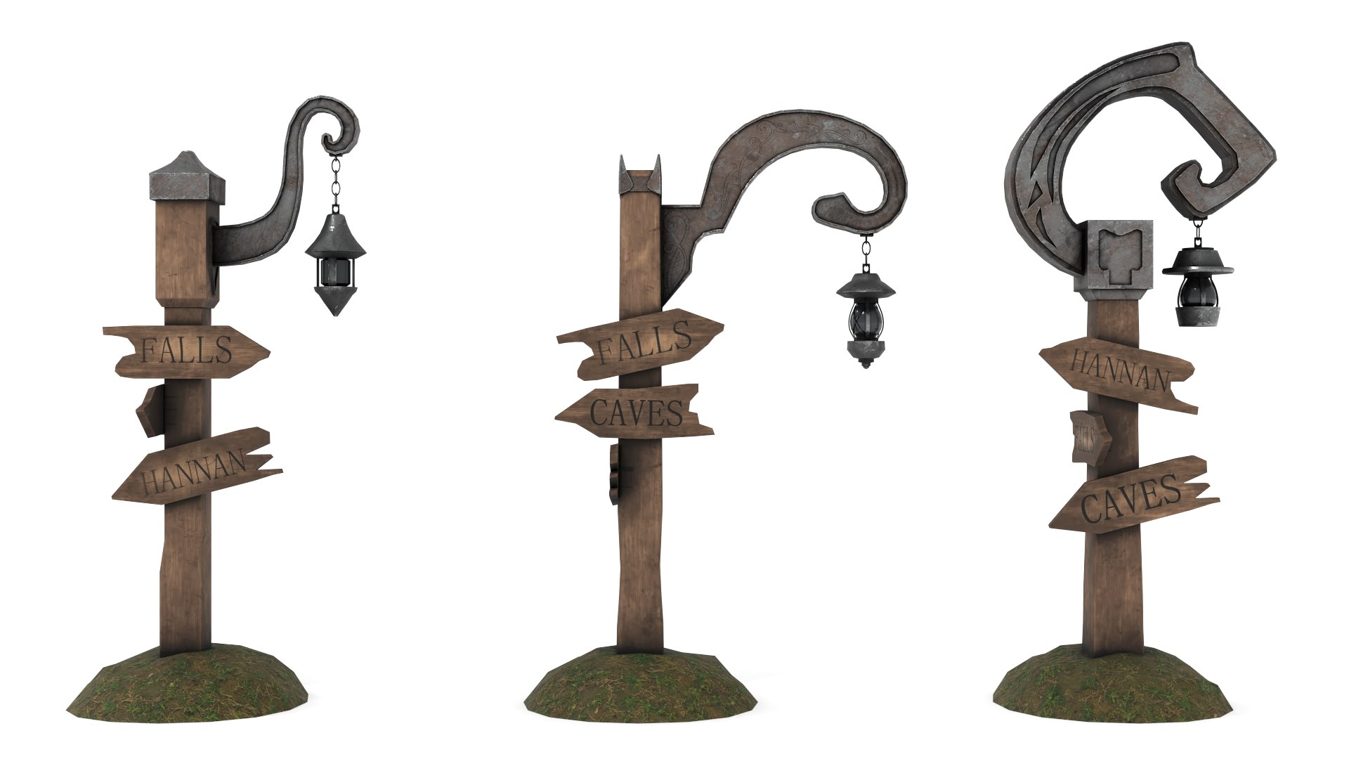 3D Fantasy Street Pointer Model - TurboSquid 1709271