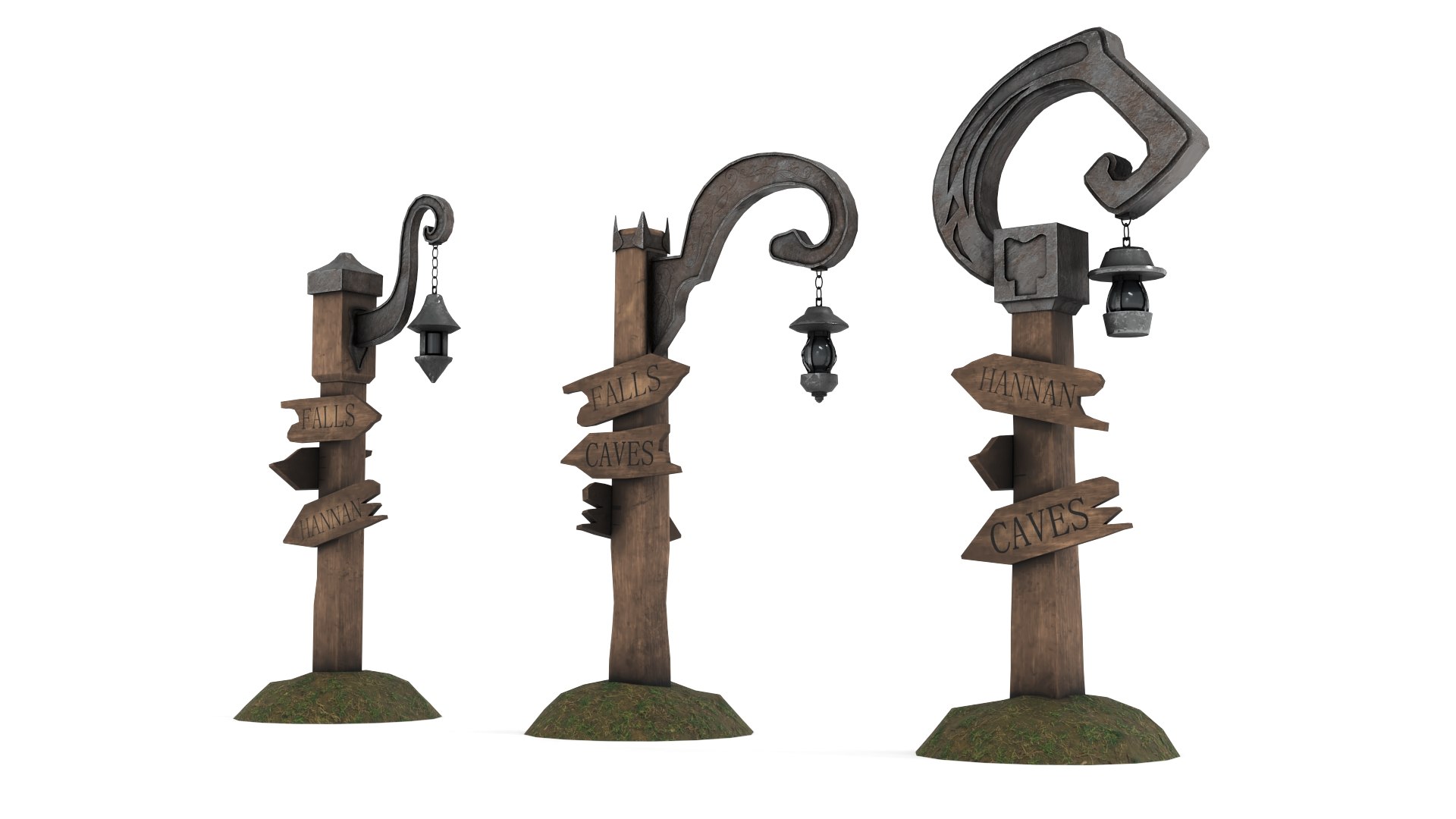 3D Fantasy Street Pointer Model - TurboSquid 1709271