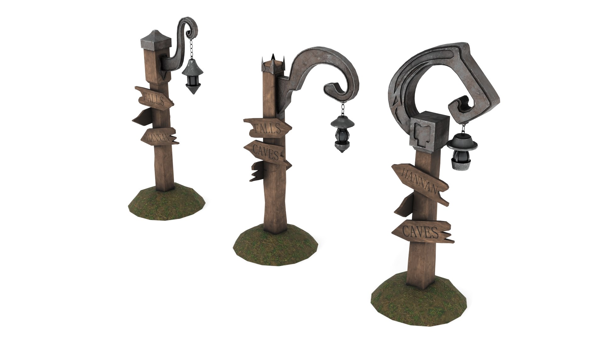 3D Fantasy Street Pointer Model - TurboSquid 1709271