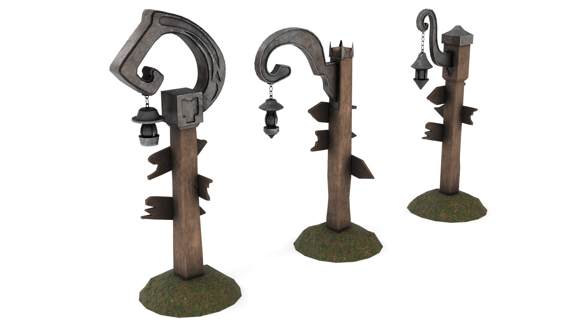 3D Fantasy Street Pointer Model - TurboSquid 1709271