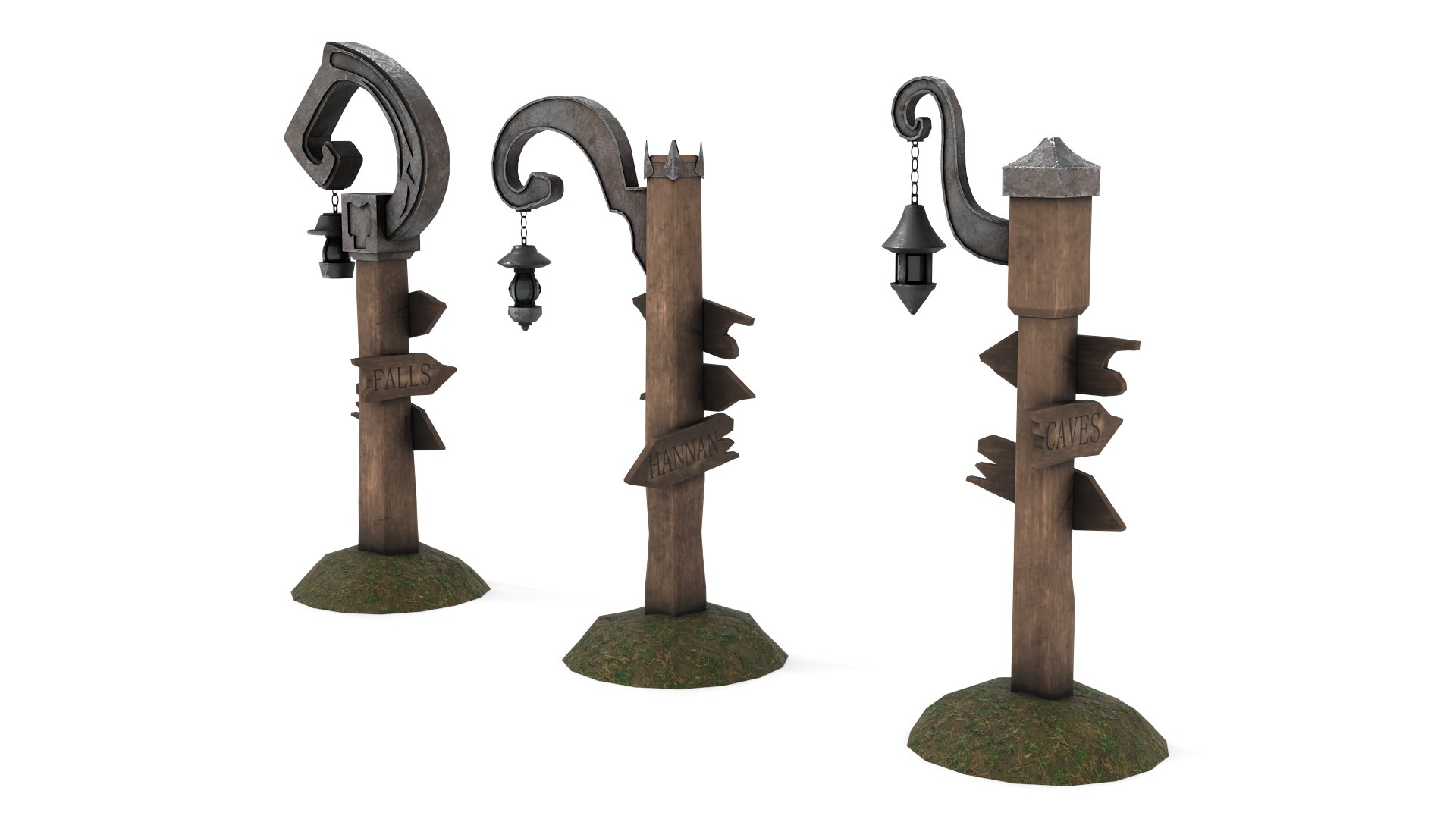 3D Fantasy Street Pointer Model - TurboSquid 1709271