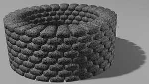 3D Stone well OBJ and BLEND model