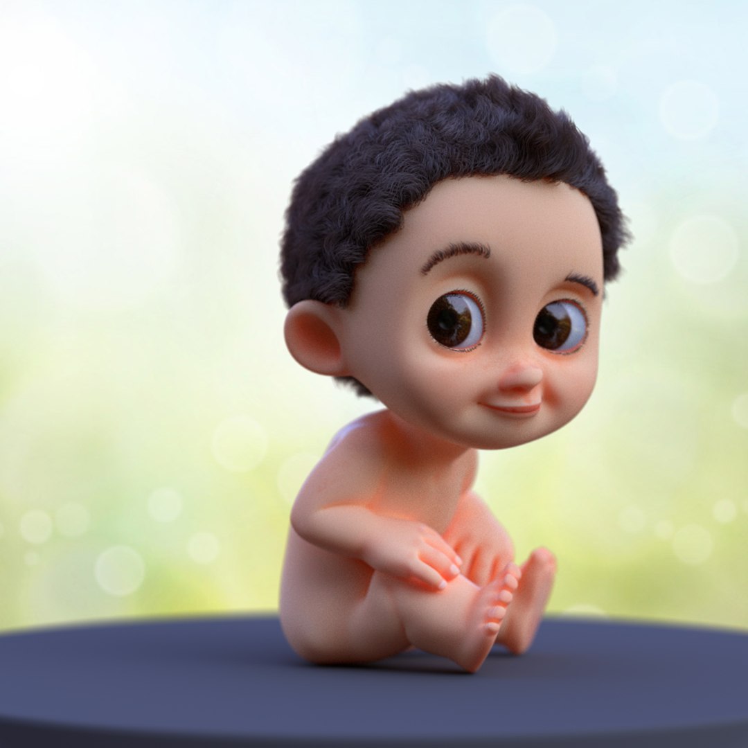 Cute Baby Rig Character Blend