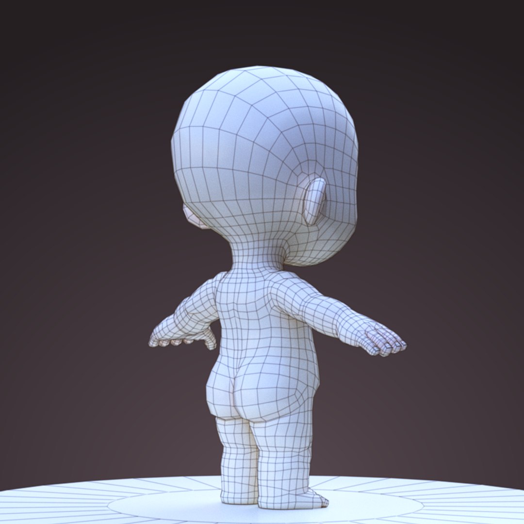 Cute Baby Rig Character Blend