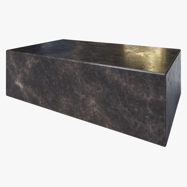 3D Marble Block Coffee Table model