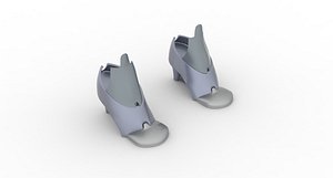 Robotic Female Shoes 3D model
