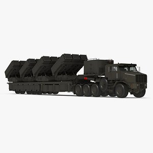 Oshkosh Transporter with Jobaria Rocket Launch System Green