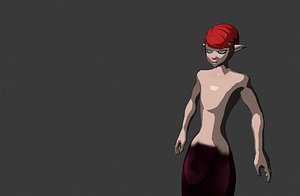 3D character murmaid model