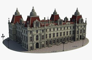 Classic Residence Building 3D