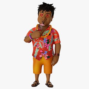 Melvin Rigged Stylized Low-poly 3D model 3D model